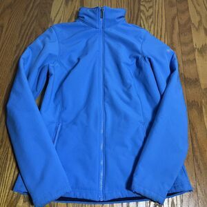 Columbia Ski Jacket Snowboarding Womens Size Small Light Blue Nylon Fleece Lined